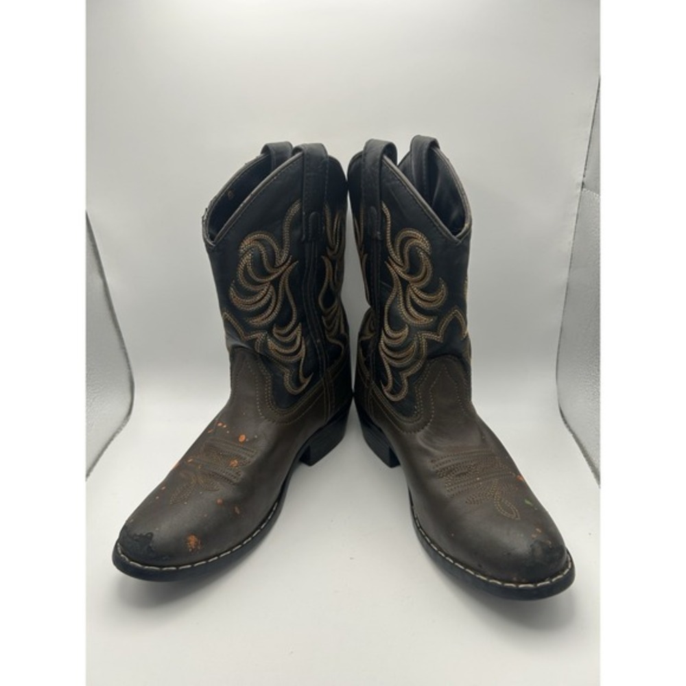 Smoky Mountain Youth‎ Leather Cowboy Boots SZ 1.5
